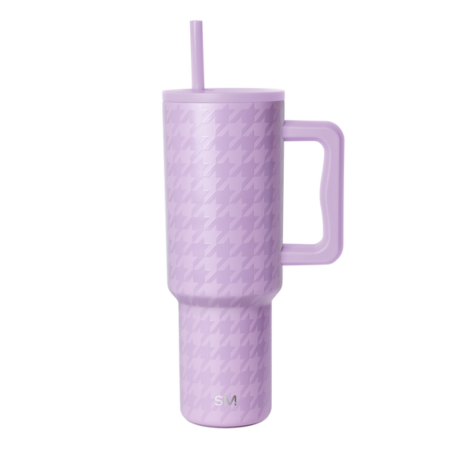 Soft lavender purple tumbler on white background Soft lavender purple tumbler on white background