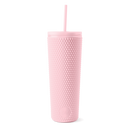 Textured Plastic Classic Tumbler with Straw Lid